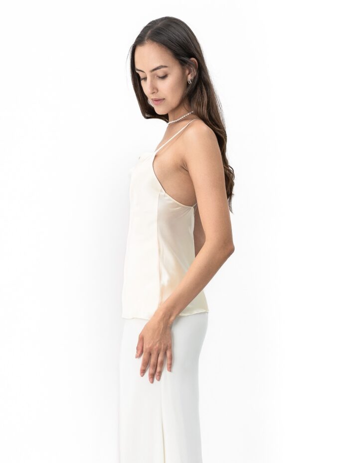 Silk Camisole Blouse in Cream