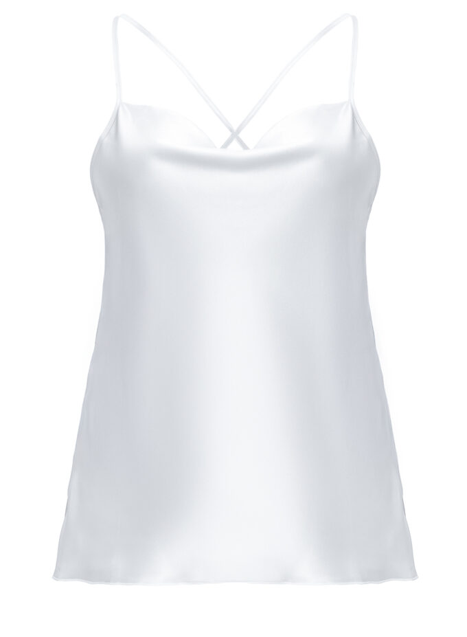 Silk Camisole Blouse in White