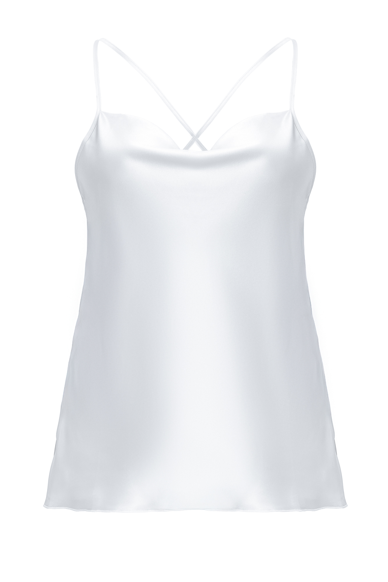 Silk Camisole Blouse in White - Image 4