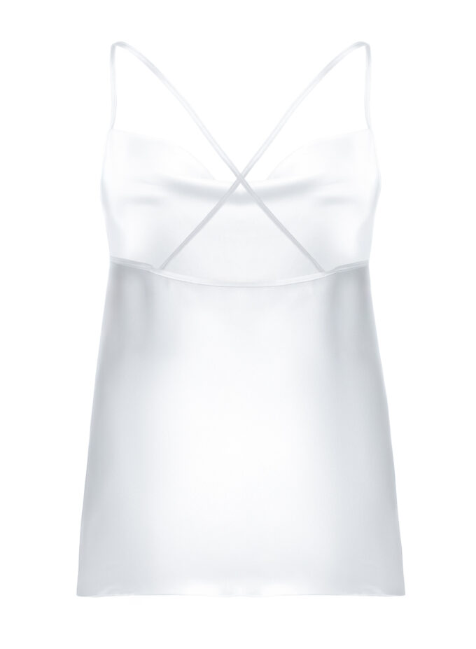 Silk Camisole Blouse in White
