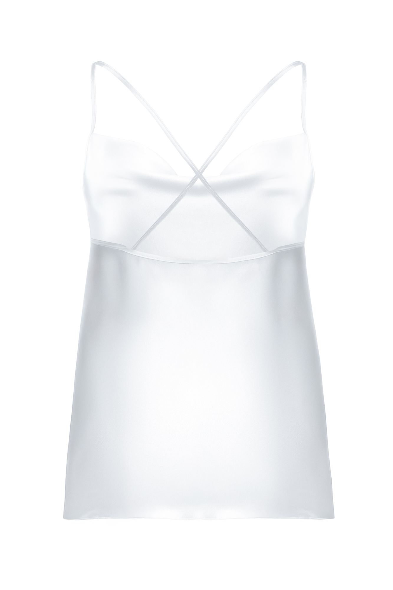 Silk Camisole Blouse in White - Image 5