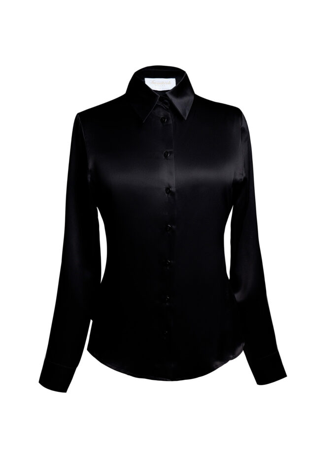 Silk Shirt in Black
