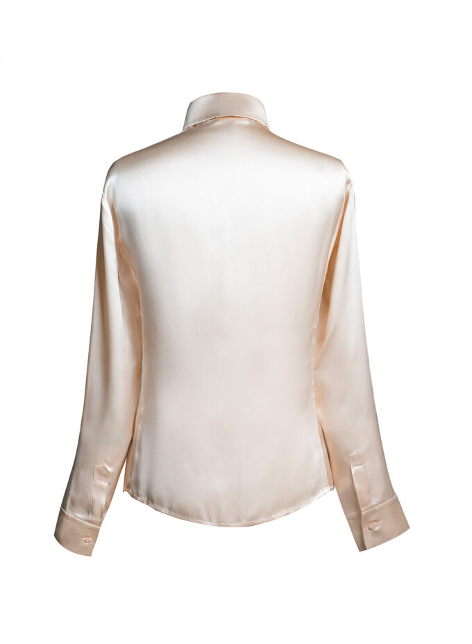 Silk Shirt in Champagne