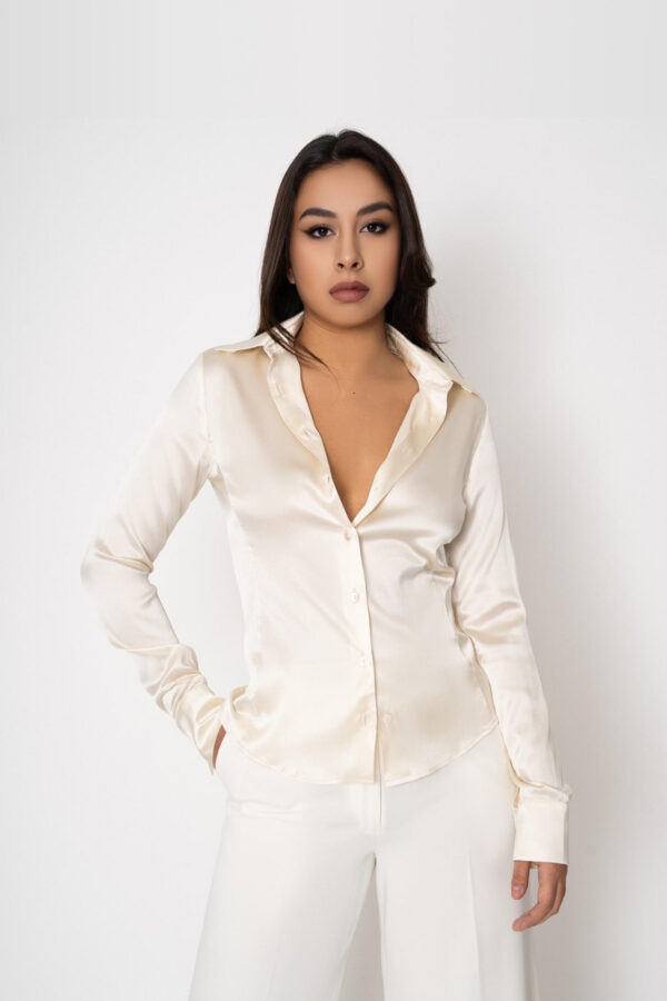 Silk Shirt in Cream