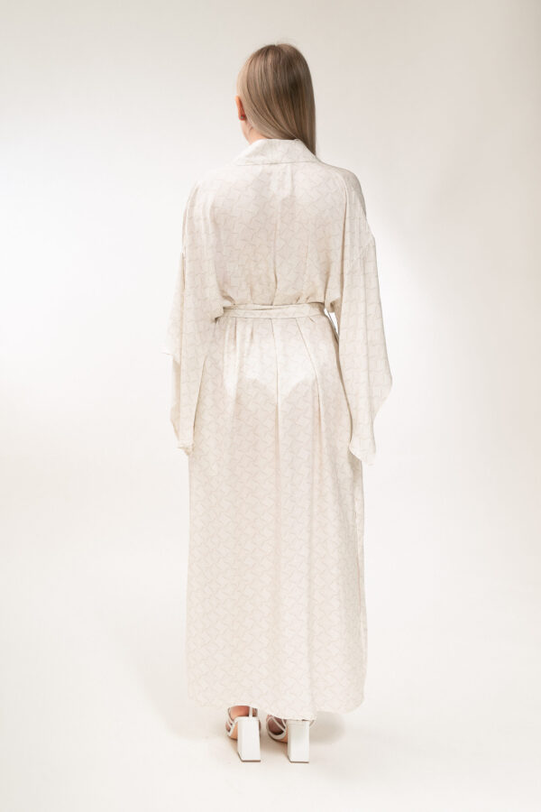 Kimono in  Cream & Cappuccino - Image 6