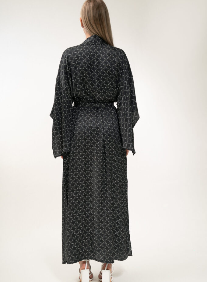 Kimono in Black & cream