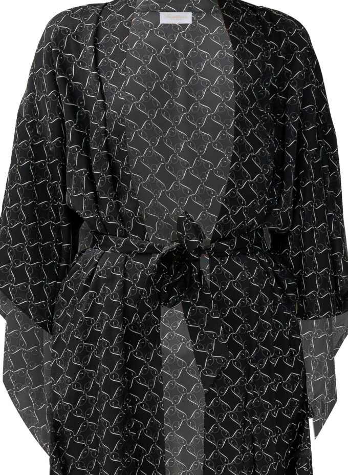 Kimono in Black & cream