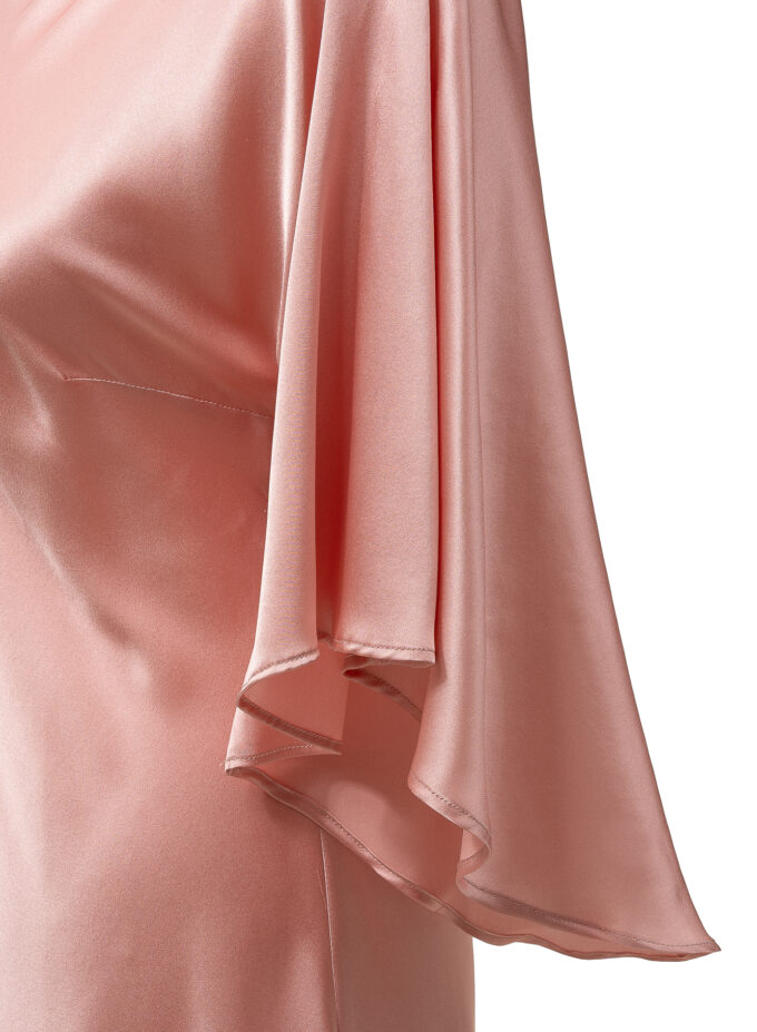 Silk Kimono Dress In Pink