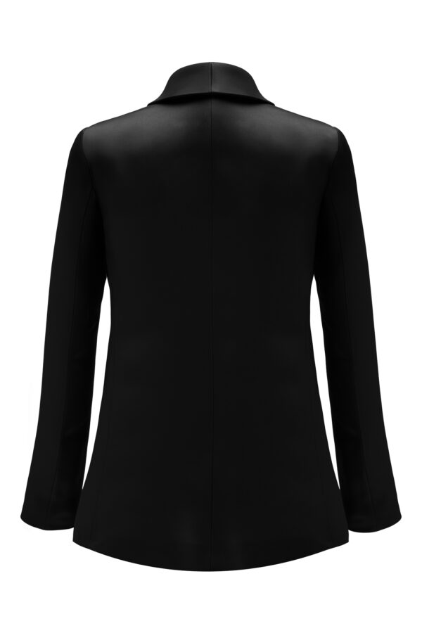 Silk Blazer In Black - Image 6