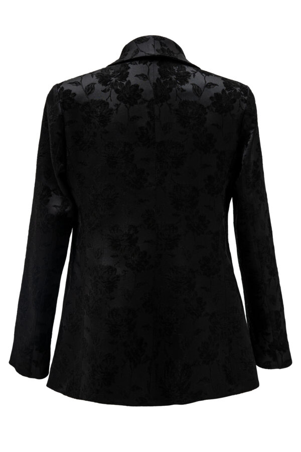 Jacquard Blazer In Black - Image 6