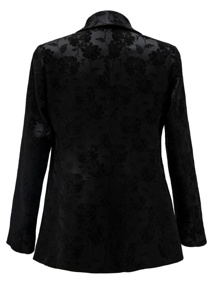 Jacquard Blazer In Black