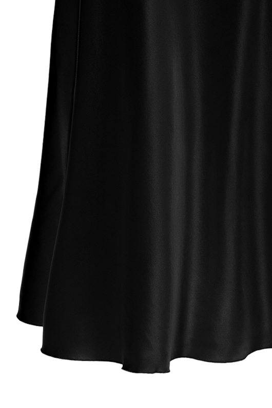 Silk Flared Skirt In Black
