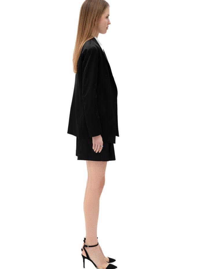 Silk Blazer In Black