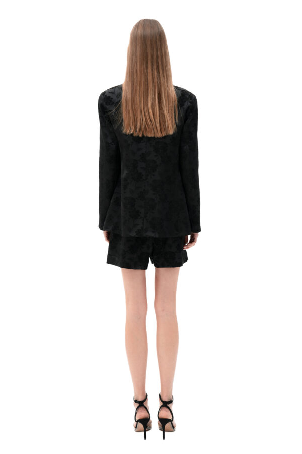 Jacquard Blazer In Black - Image 3
