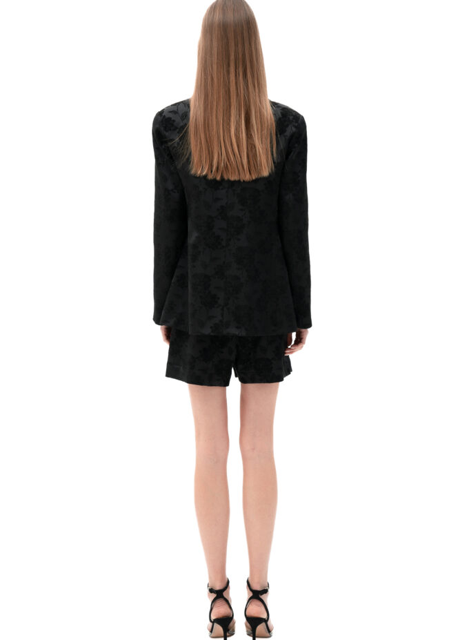 Jacquard Blazer In Black